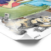 Space Travel Art Print Fotodruck (Ecke)