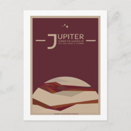 Space Travel Postcard - Jupiter Postkarte