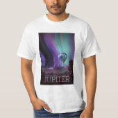 Space Travel Poster Jupiter T-Shirt (Vorderseite)