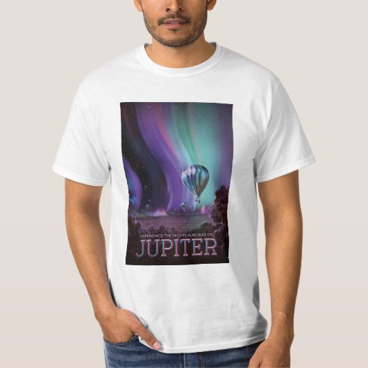 Space Travel Poster Jupiter T-Shirt (Vorderseite)