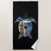 Space Turtle Strandtuch (Vorderseite)