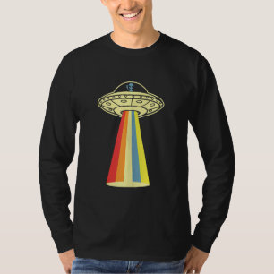 Space UFO Alien Punch Retro Vintag Science Geschen T-Shirt