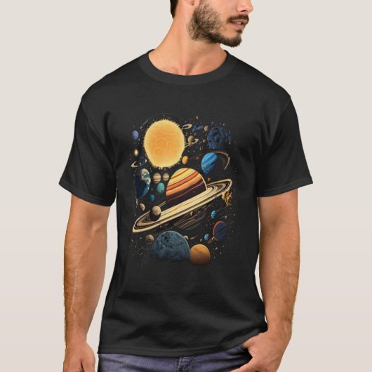 Space UFO Alien Spaceship Astronomy Extraterrestri T-Shirt (Vorderseite)