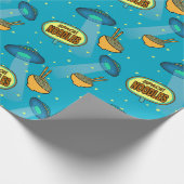 Space Ufo Night Sky Geschenkpapier (Ecke)