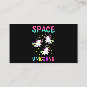 Space Unicorn I Niedlich Einhorn I Girl Einhorn 2 Visitenkarte