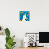 Space Unicorn Poster (Heimbüro)