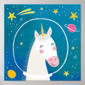 Space Unicorn Poster (Vorne)