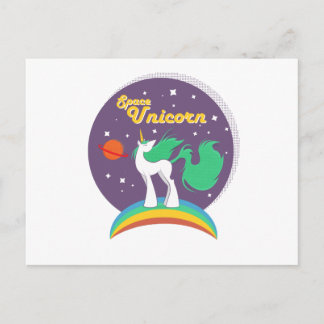 Space Unicorn Postkarte