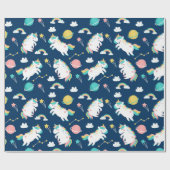 Space Unicorns Geschenkpapier (Flach)