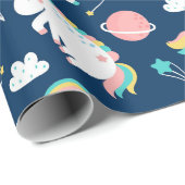 Space Unicorns Geschenkpapier (Rolleneckpunkt)