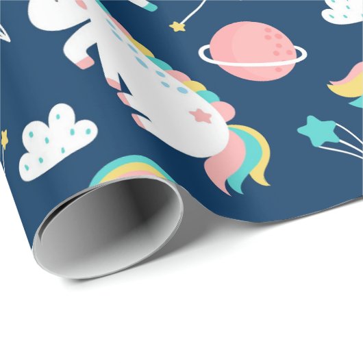 Space Unicorns Geschenkpapier (Rolleneckpunkt)