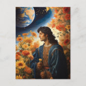 *~* Space Universe Heal AP50 Young Man Postkarte (Vorderseite)