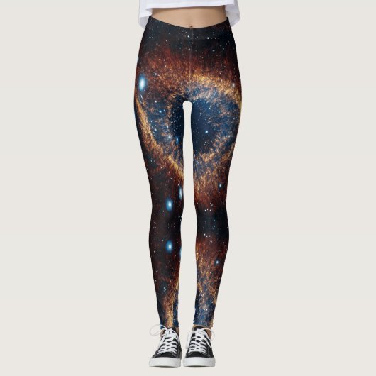 Space Universe Helix Nebula - Power Yoga Leggings (Vorderseite)