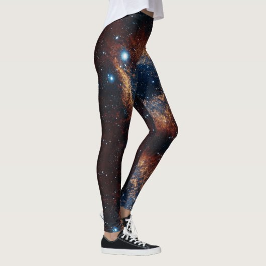 Space Universe Helix Nebula - Power Yoga Leggings (Rechts)