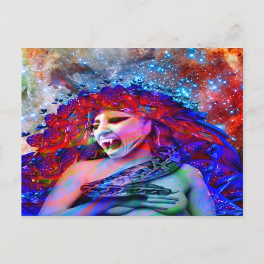 Space Vampire Postkarte (Vorderseite)