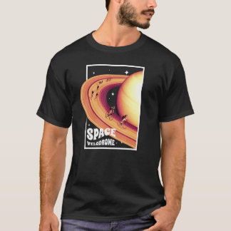 Space Velodrom Fahrrad I Saturn Rad T-Shirt