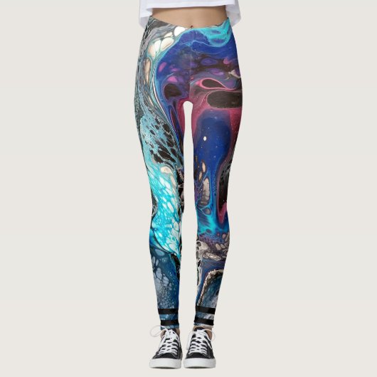 Space Vibe pouring Leggings (Vorderseite)