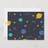 Space Vielen Dank Mitteilungskarte (Rückseite)