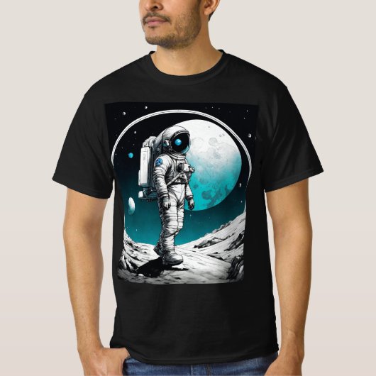 Space Voyager: Retro Expedition T-Shirt (Vorderseite)