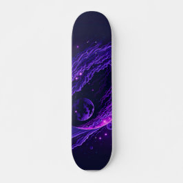 Space Wall Art Einzigartiges Geschenk für Skater Skateboard
