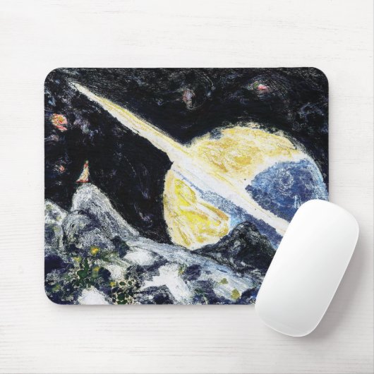 Space Wanderer Art Mousepad (Mit Mouse)