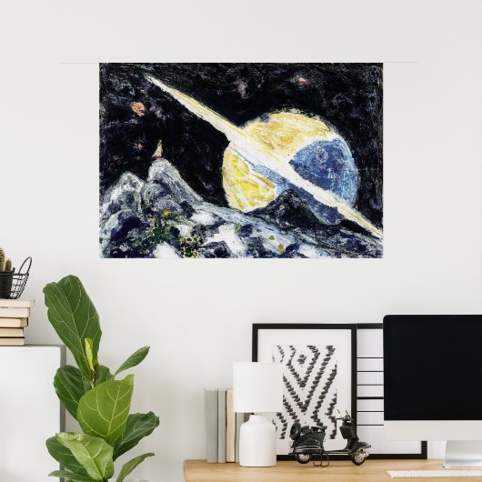 Space Wanderer Art Poster (Heimbüro)