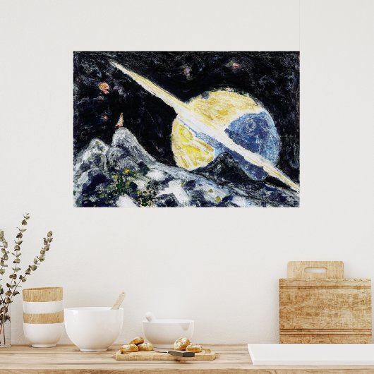Space Wanderer Art Poster (Küche)