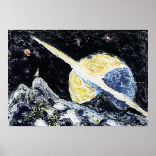 Space Wanderer Art Poster (Vorne)