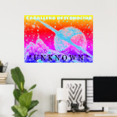 Space Wanderer Unknown Movie Poster Kunst (Heimbüro)