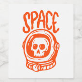 Space Weinetikett (Einzelnes Label)