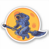 Space Witch Aufkleber (Vorderseite)