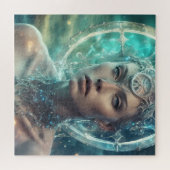 Space Woman Beautiful Scifi Puzzle (Horizontal)