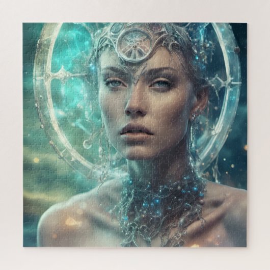 Space Woman Beautiful Scifi Puzzle (Vertikal)