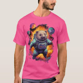 Space Wombat Astronaut T-Shirt (Vorderseite)