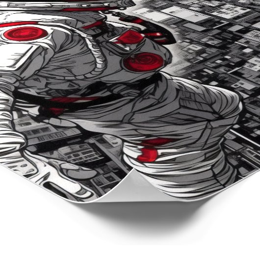 Space World Aerial Shot - Shohei Otomo Style Poste Poster (Ecke)