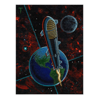 Space X Starship Fotodruck