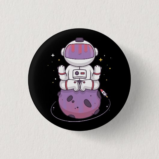 Space Yoga Button (Vorderseite)