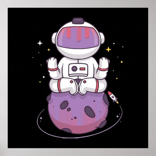 Space Yoga Poster (Vorne)
