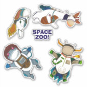 Space Zoo! Aufkleber (Vorderseite)