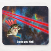 Spacecat Evading Phasers Mousepad (Vorne)
