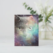 SPACECAT GALAXY CAT POSTKARTE (Stehend Vorderseite)