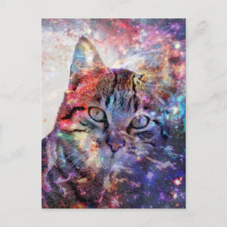 SpaceCat Postkarte