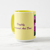 ` Spacecoast Kunst-Deko-' Taglilie Tasse (Vorderseite Links)