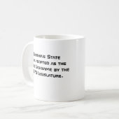 Spacecoastiradio.com-Tasse Kaffeetasse (Vorderseite Links)