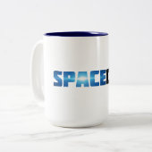 SpaceCom-Tasse Zweifarbige Tasse (Vorderseite Links)