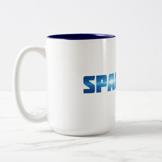 SpaceCom-Tasse Zweifarbige Tasse (Links)