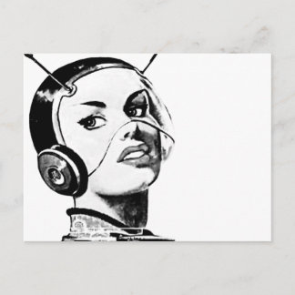 Spacegirl Postkarte