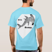 Spacegrey FA'A Samoa Hammerhead Shark T-Shirt (Rückseite)
