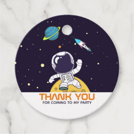 Spaceman Astronaut erkunden Weltraum Vielen Dank Geschenkanhänger