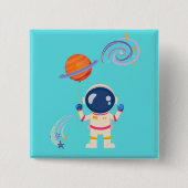 Spaceman Cartoon Abenteuer. Button (Vorderseite)